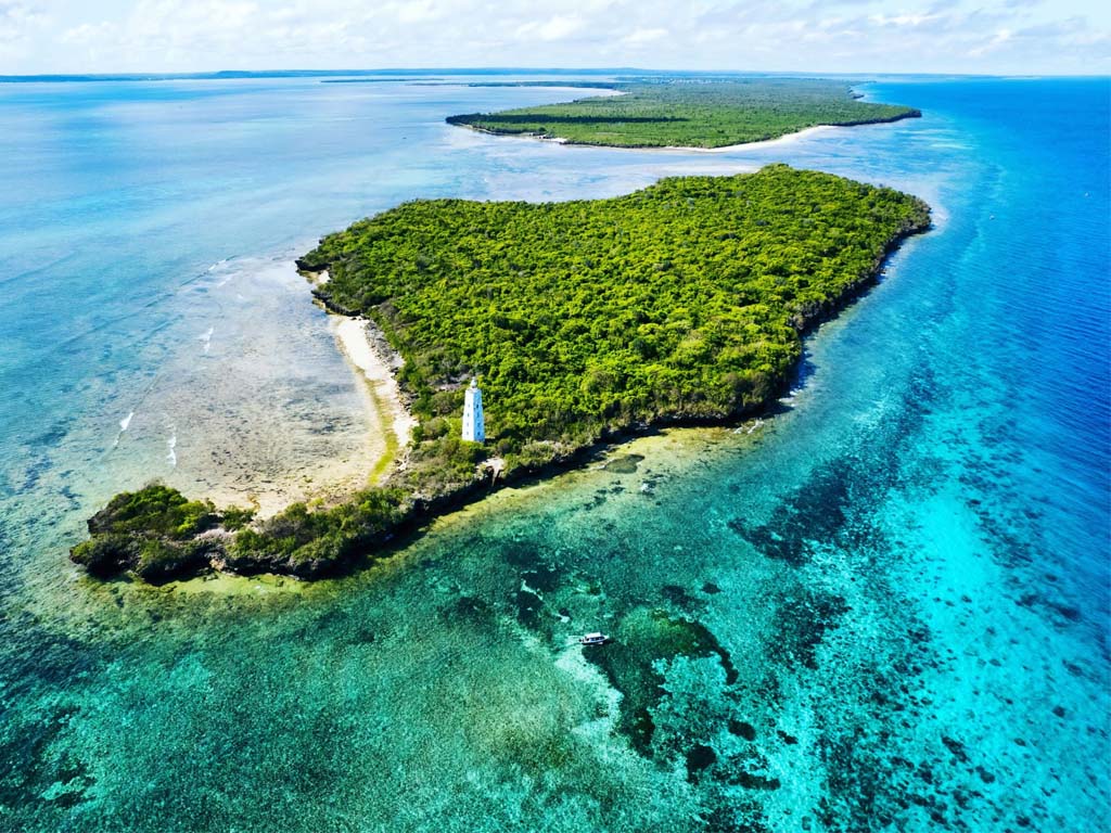 Untouched natural beauty of Tumbatu Island, a hidden gem for speedboat charters in Zanzibar